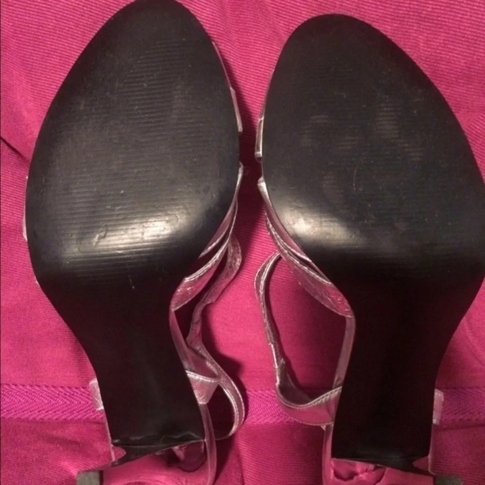 Guess by Marciano Silver Strappy Heels
